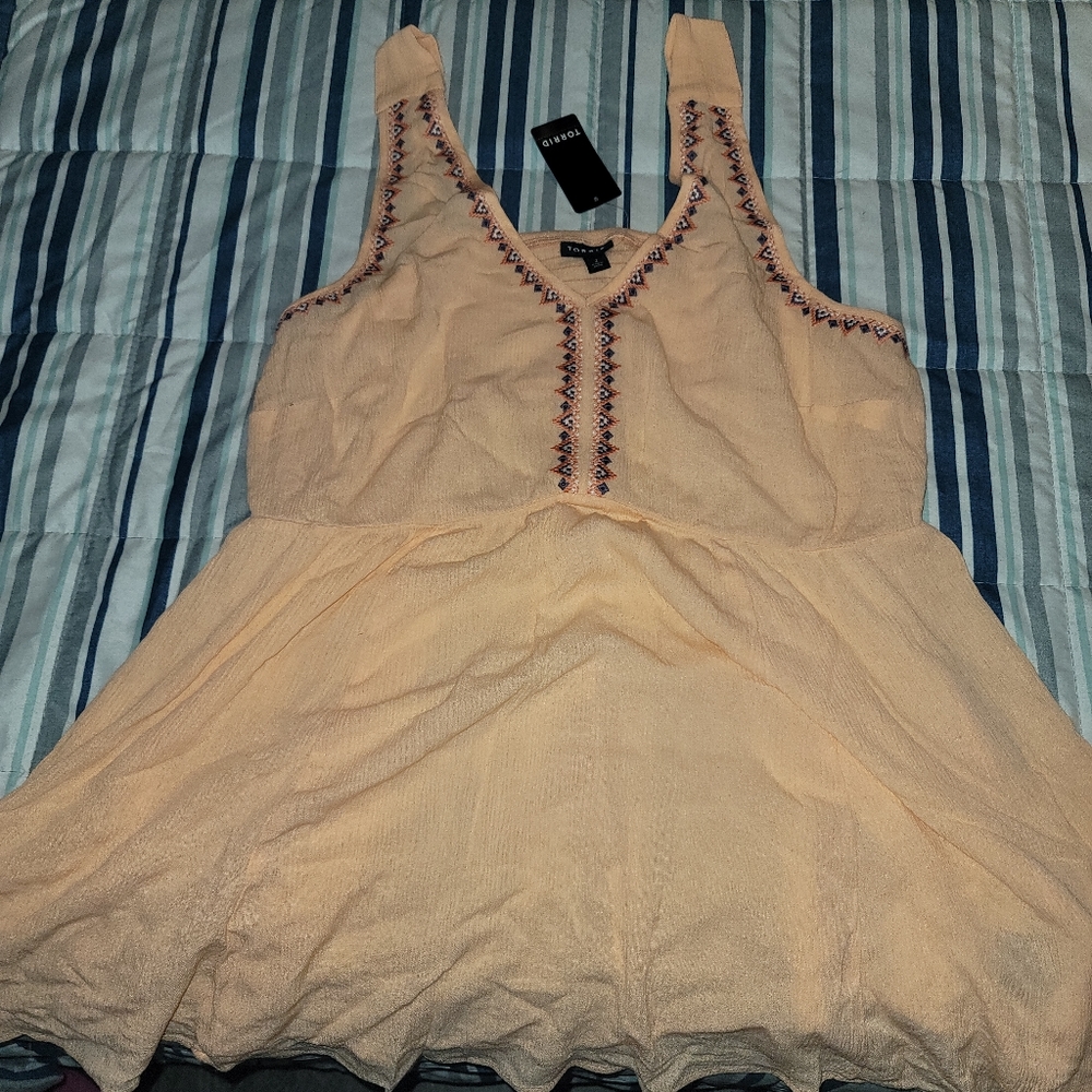 Torrid peach baby doll Tank top